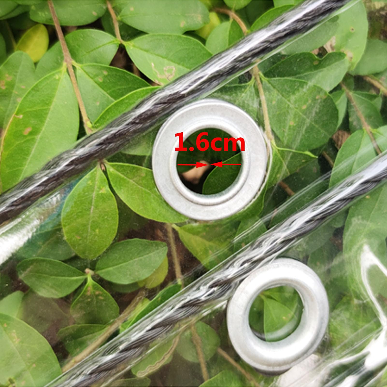 Wasserdicht Plane aus 600g/m² Transparent Abdeckplane Mit Ösen PVC Reißfeste 0.5mm Klare Wetterfeste Plane Schutzhaube Gemüseabdeckung Outdoor Vorhang Für Pavillon (1x4m/3.3x13ft)