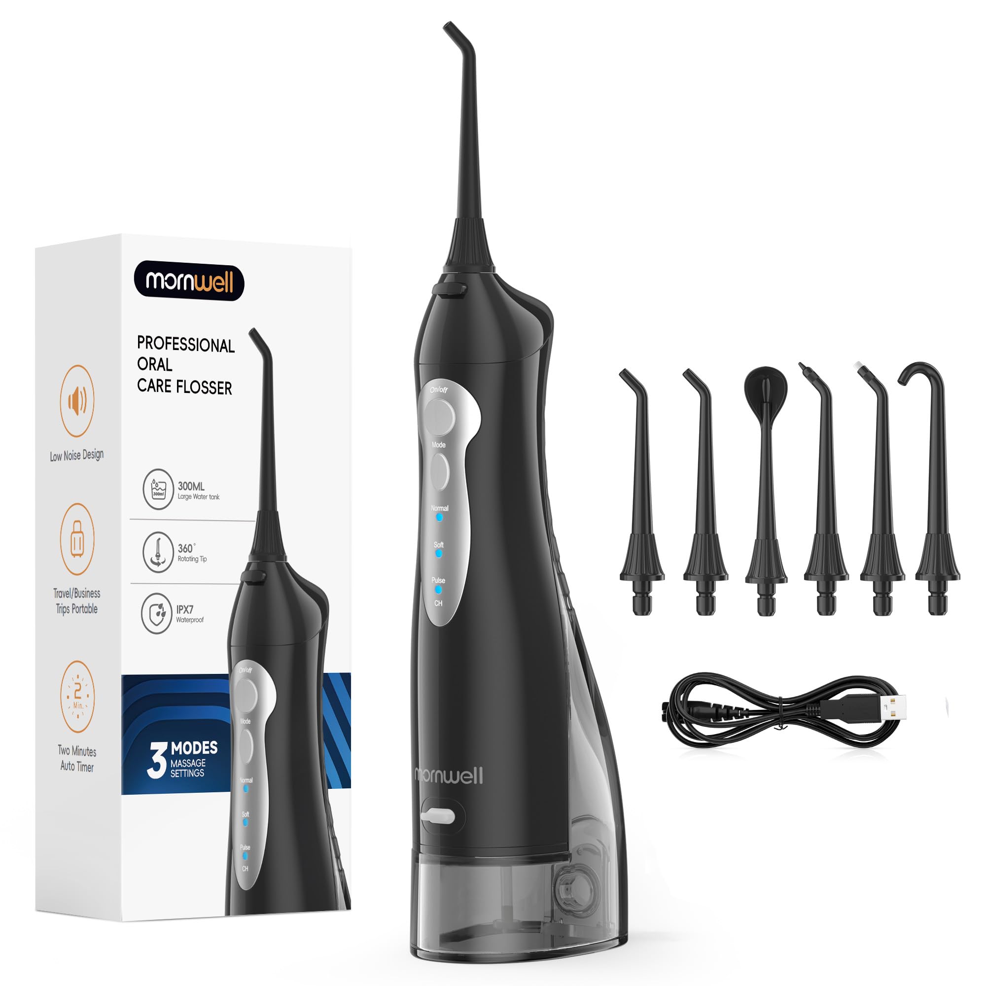 Amazon.com: Mornwell Water Flosser Cordless, Water Flossers for