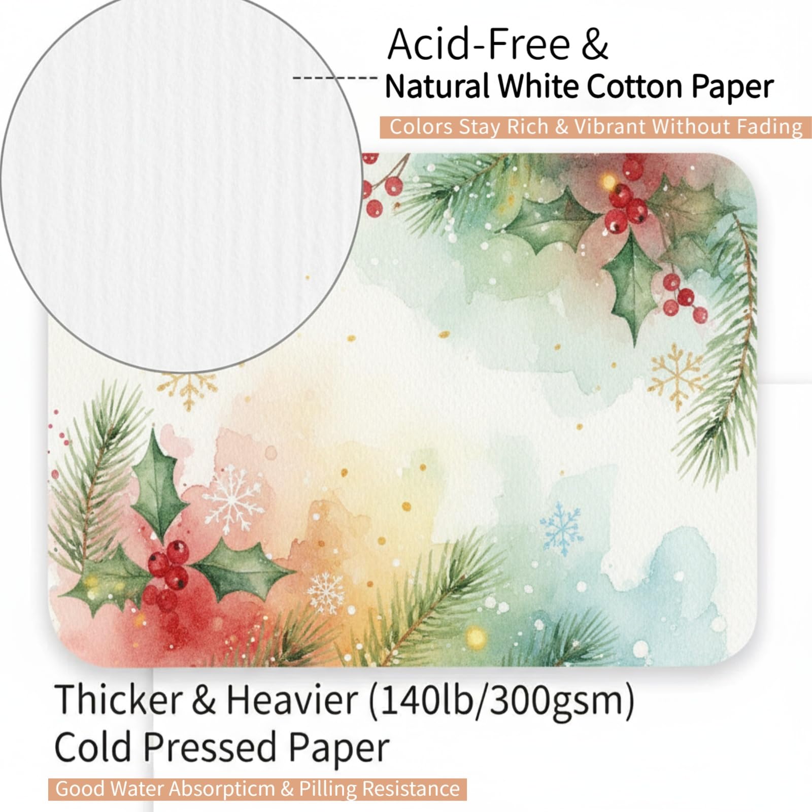 Watercolor Paper Sets - 25 Cards & Envelopes -4 Watercolor Paper Sets - 25 Cards & Envelopes -4