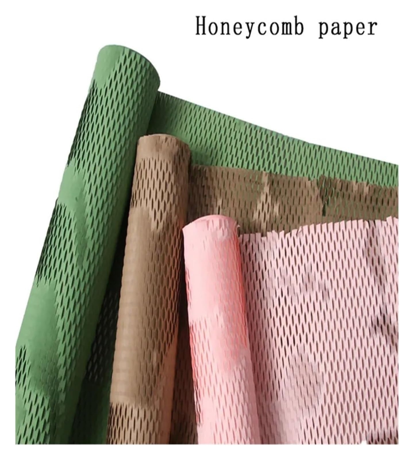 Papier pakowy o strukturze plastra miodu l, Rolka papieru amortyzującego o strukturze plastra miodu, wielokolorowa, szer. 50 cm x dł. 1/3/9 m