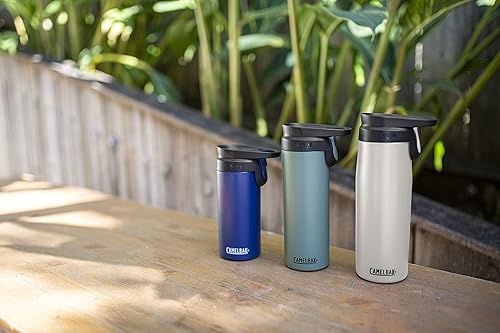 Miniatura 36 de CamelBak Forge Flow - Taza de viaje aislada de acero inoxidable, color negro, 16 onzas