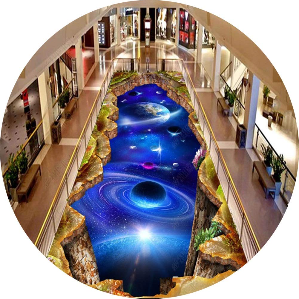 Tapis d'allée motif ciel étoilé 3D palpitant avec velours de 6 mm