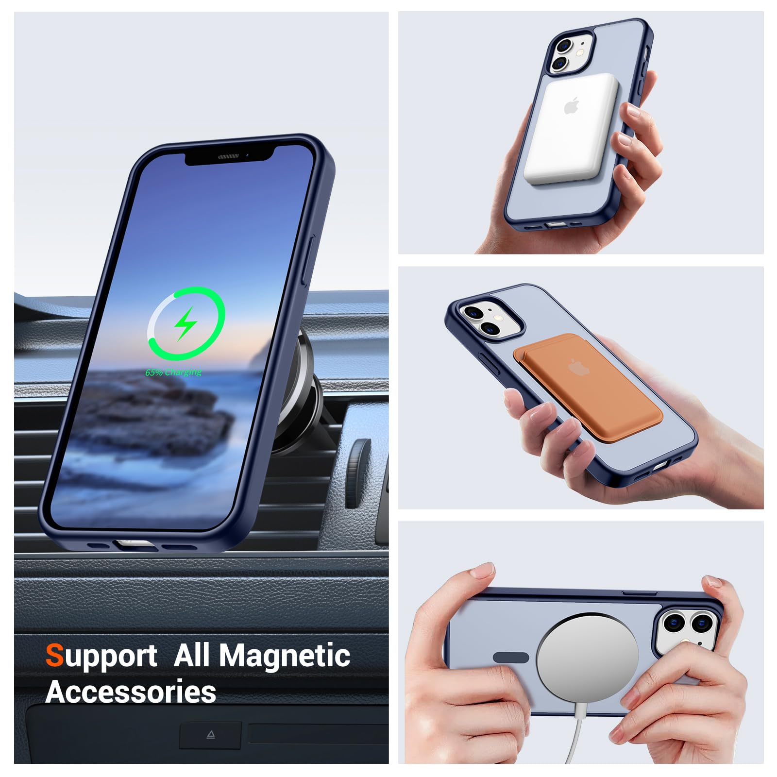 Amazon.co.jp: vnnink iPhone 12 ケース & iPhone 12 Pro ケース、磁気