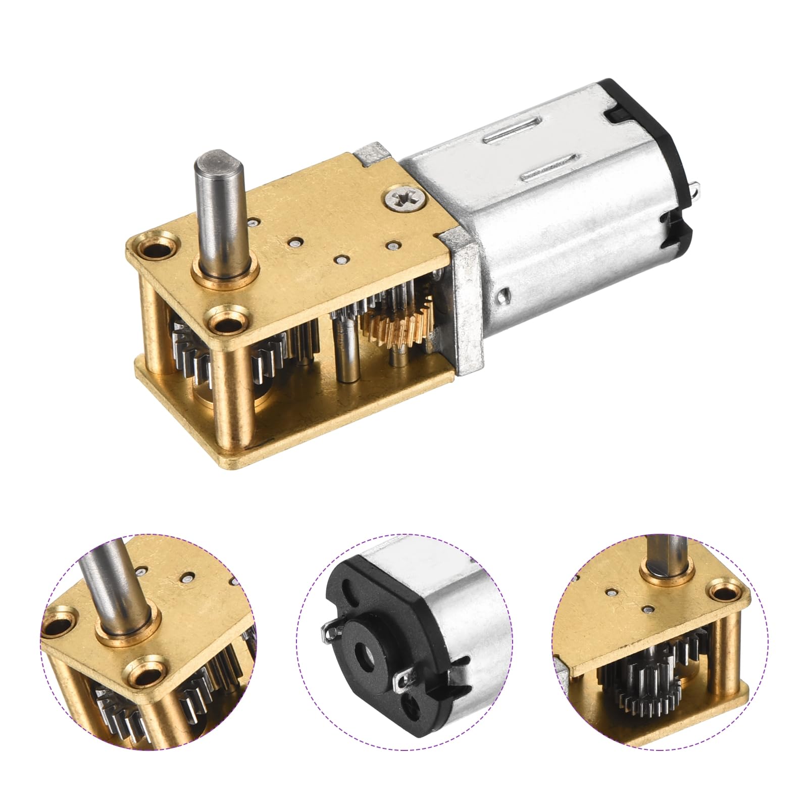 DMiotech 6V 26RPM Rated Torque 1.59 Output Shaft Length 8mm Micro DC Speed Reduction Motor Mini Metal Gearbox Motor for RC Car Robot Model DIY RC Toys Engine - Image 4