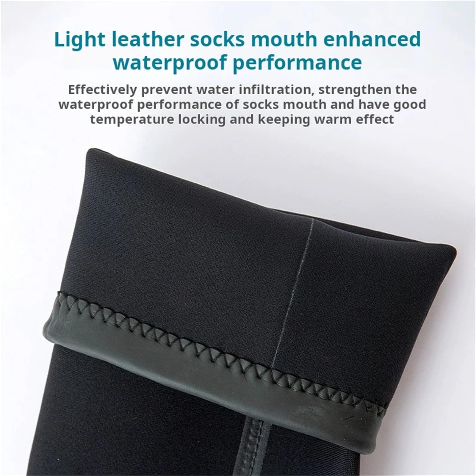 Neoprensocken Neopren-Tauchsocken, lang, wasserdicht, 3,0 mm, for Damen und Herren, rutschfest, abriebfest, ideal for Surfen, Schnorcheln, Schwimmen am Strand(XL 42-43)
