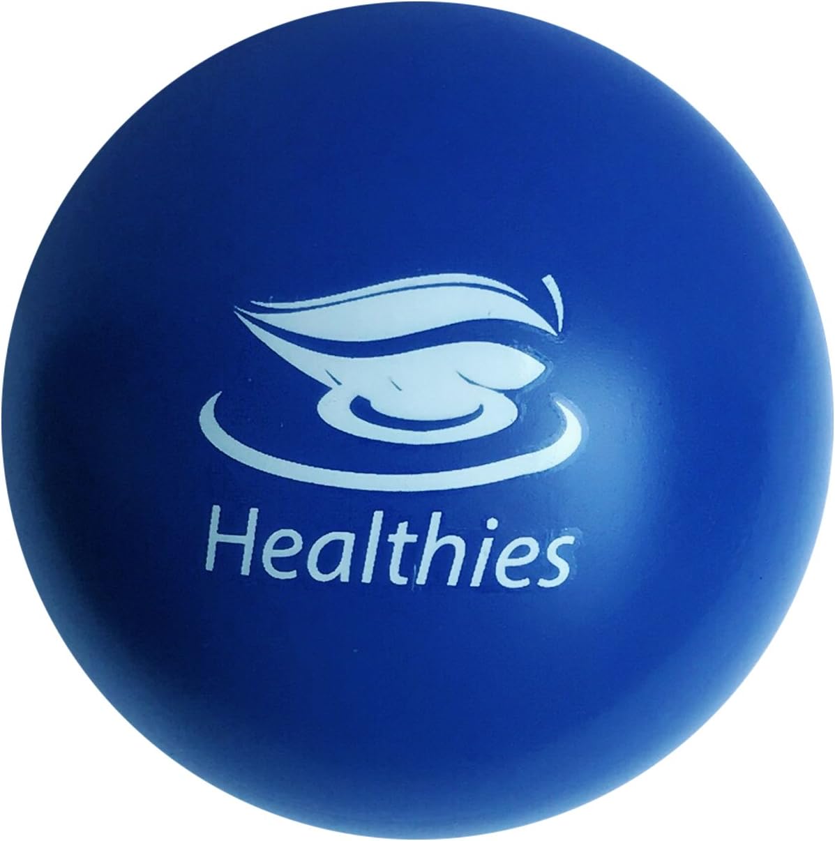 Healthies Therapeutic Squeeze Ball Hand Exerciser Relieves Stress, Joint Pain and Strengthens Your Grip to Improve Performance in Sports and Music - 2.5 inch - Blue