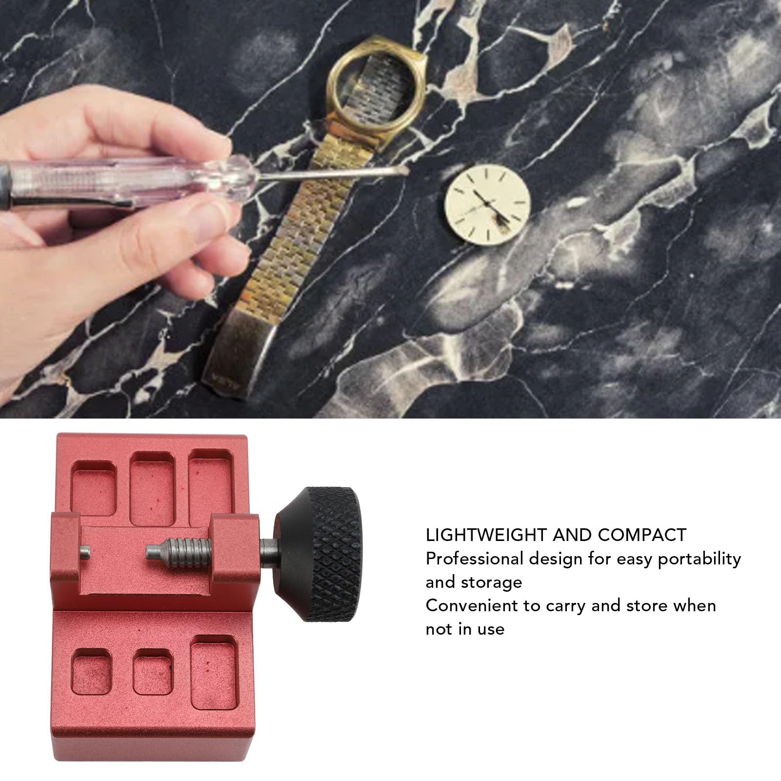 Aluminiumlegierung Uhrenarmband-Einstellwerkzeug mit 6