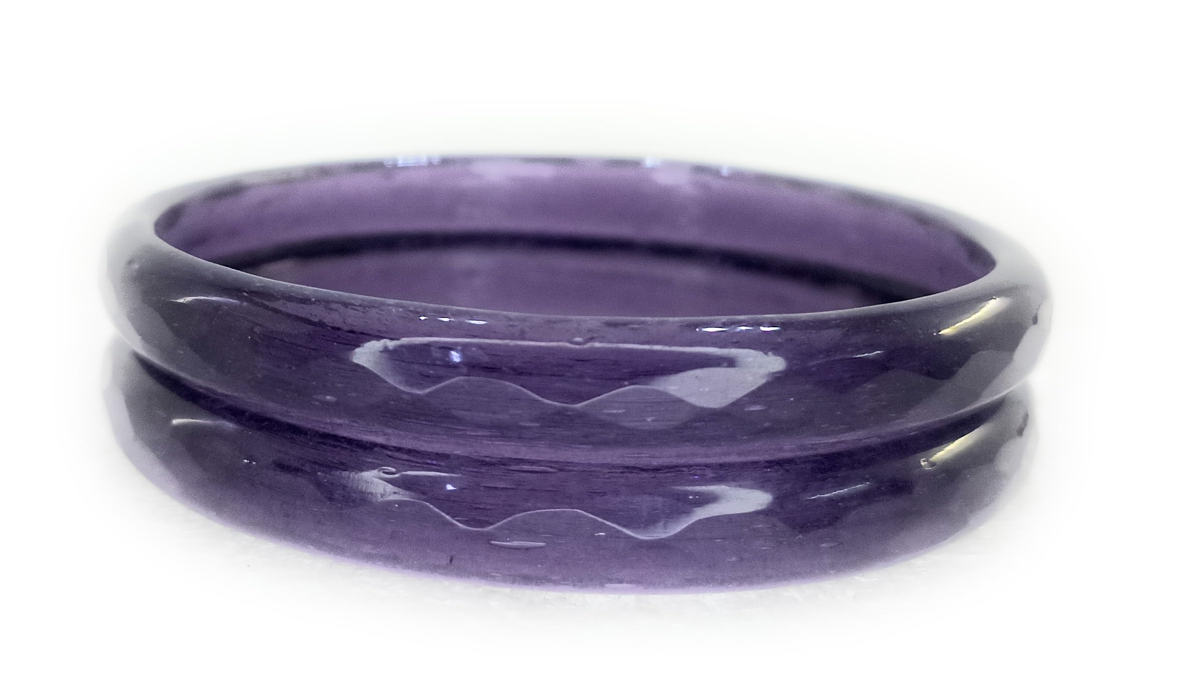 SBS Traditional, Plain Diamond Pattern Crystal Glass Bangle set of 02 bangles for women and girls (Dark Purple, 2.8) (B0D6C4CTD6) Amazon Price History, Amazon Price Tracker