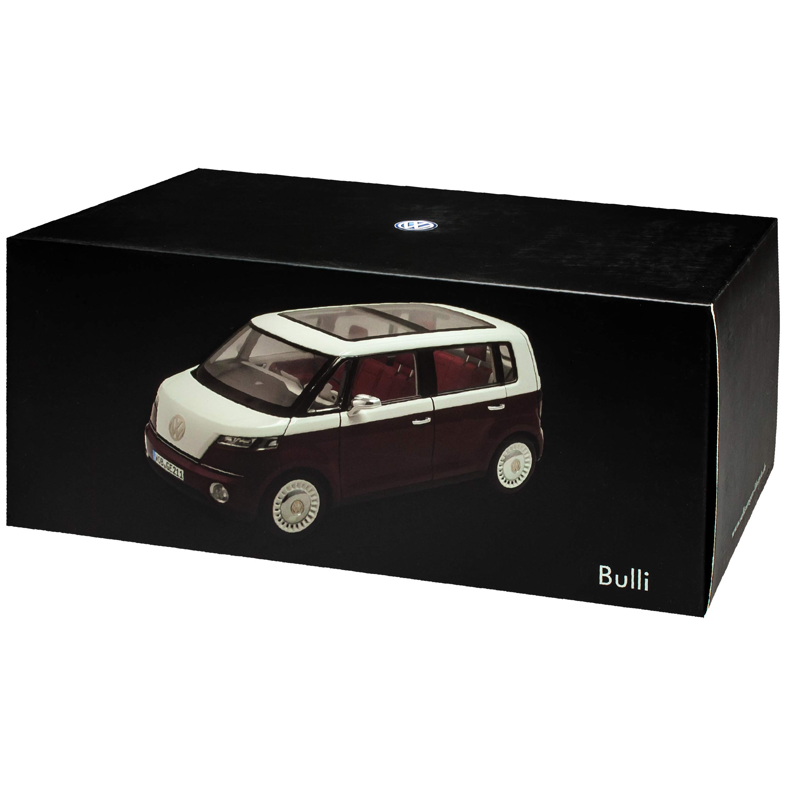 NOREV Bulli ミニカー 赤/白 1/18