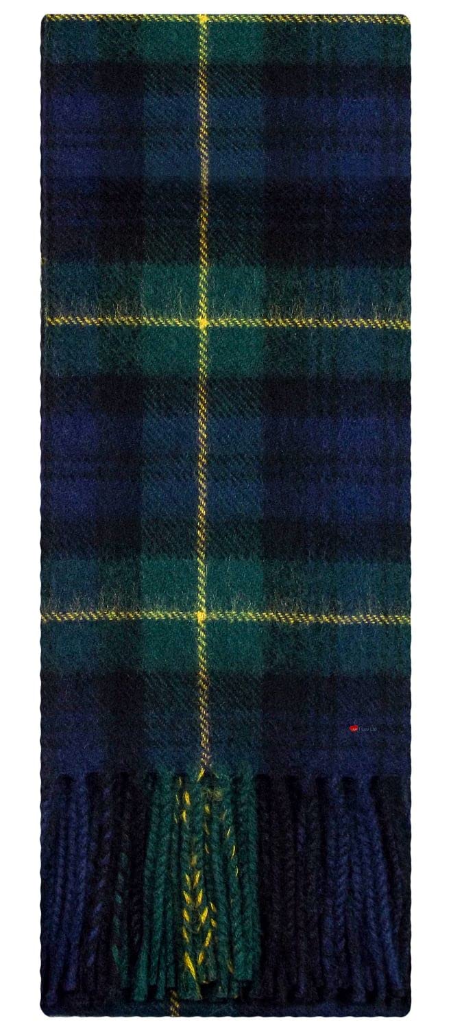 I Luv Ltd Unisex Gordon Modern Gordon Clan Modern Tartan Plaid 100% Lambswool Clan Scarf Made In Scotland