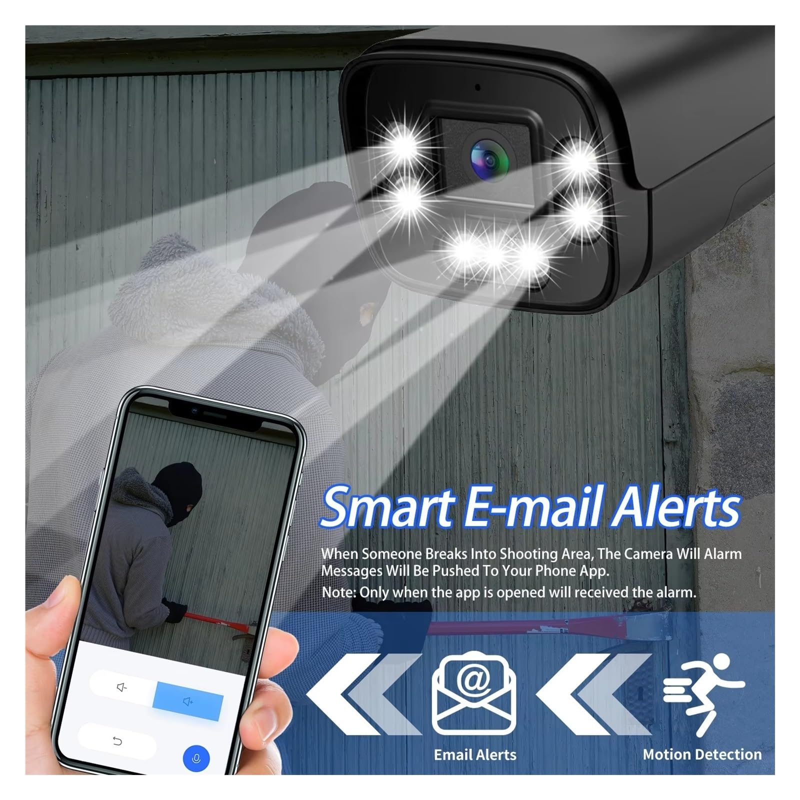 Caméra de Surveillance étanche HD 4K 8MP