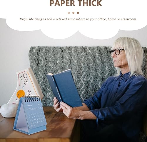 Miniatura 3 de Calendario de escritorio 2022, 1 unidad, mini calendarios de mesa de pie, bobina de escritorio, bloc de notas de bricolaje, organizador de agenda