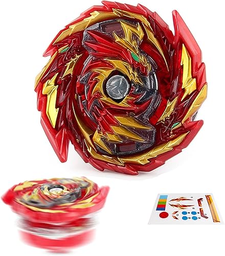 Miniatura 2 de Bey Battling Burst Booster GT B-155 Master DiábolosDevolos. Gn Starter con B-184 BeyLauncher LR izquierdaderecha Burst Dynamite String Launcher y