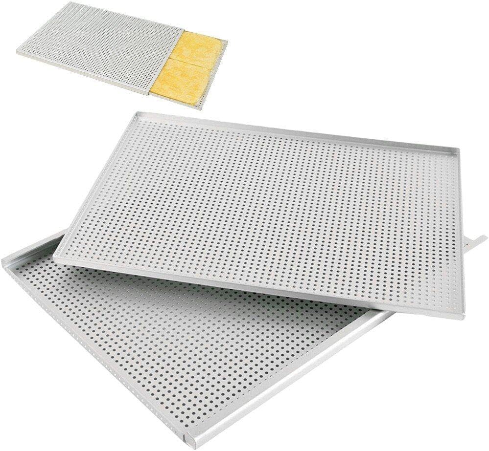 Perforated Baking Tray for Perfect Puff Pastry Two-Layer Nonstick Baking Sheet 11.81 x 15.75 Inches Ideal for Crispy Baking and Even Heat Distribution