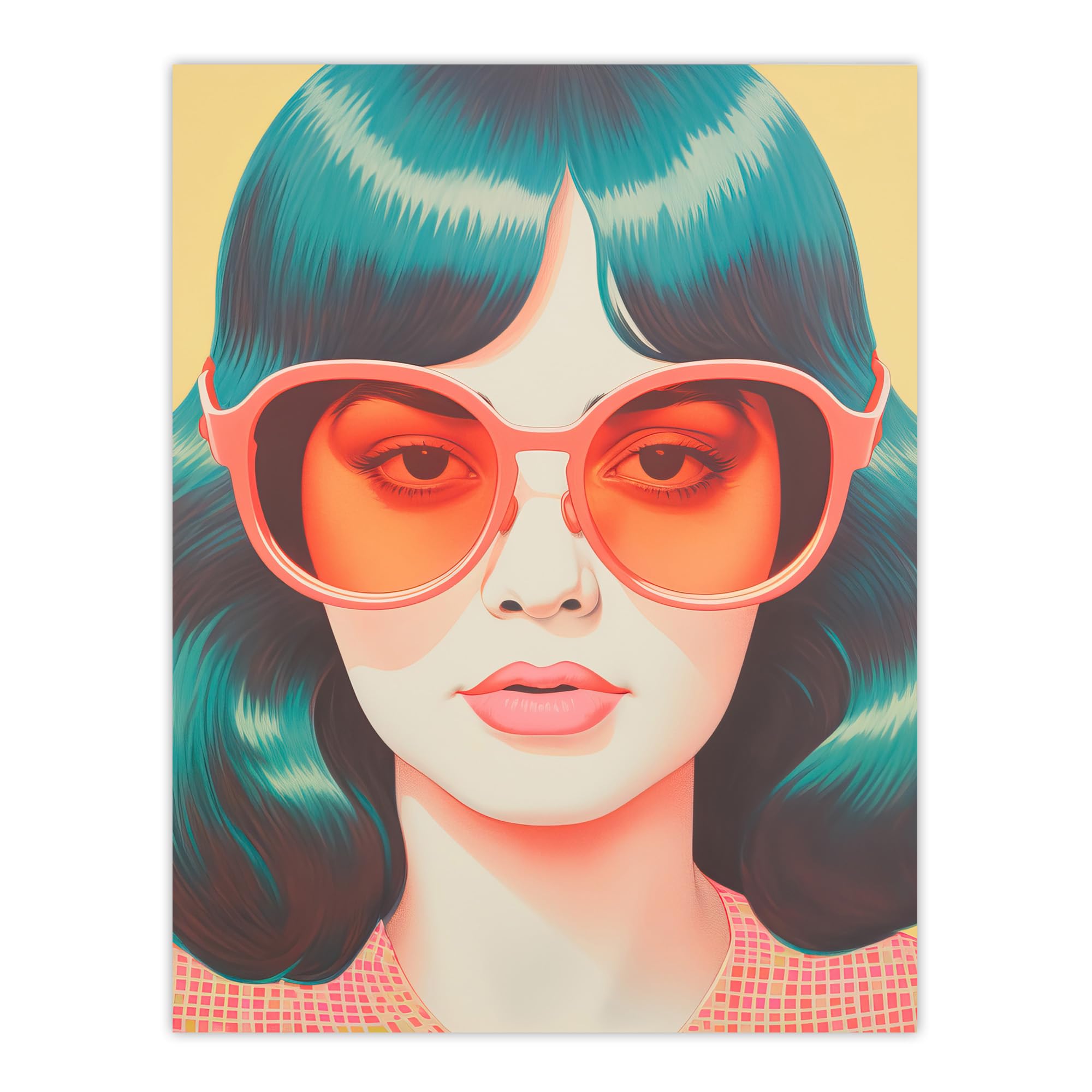 Wee Blue Coo Too Cool To Call Retro 70s Portrait Extra Large XL Wall Art Poster Print