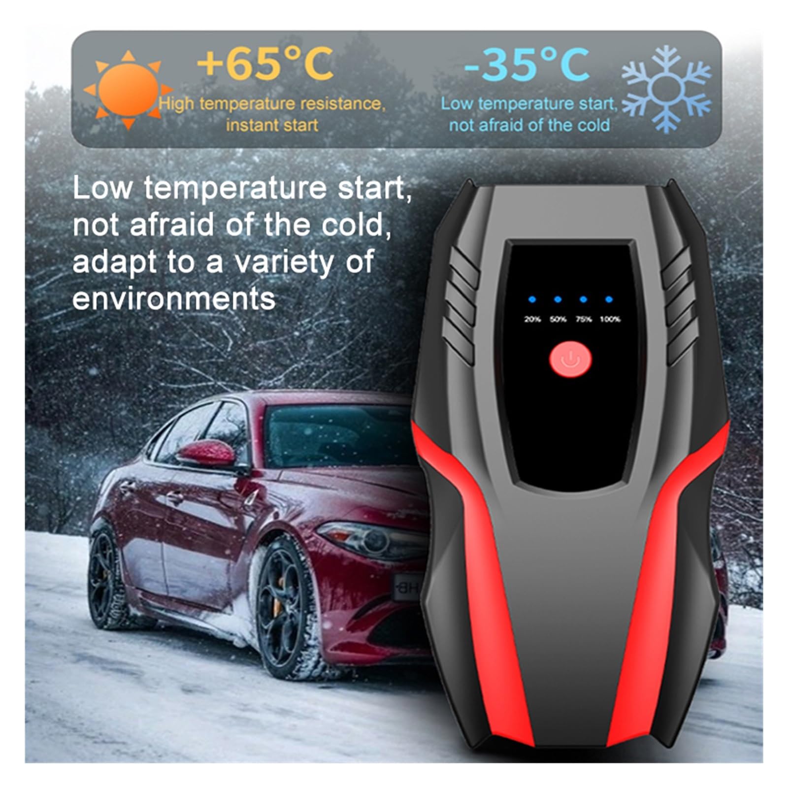 Ładowarka Samochodowa 1500A Urządzenie Do Awaryjnego Uruchamiania 22000mAh Ładowarka Power Bank Przenośne Urządzenie Rozruchowe Auto Booster