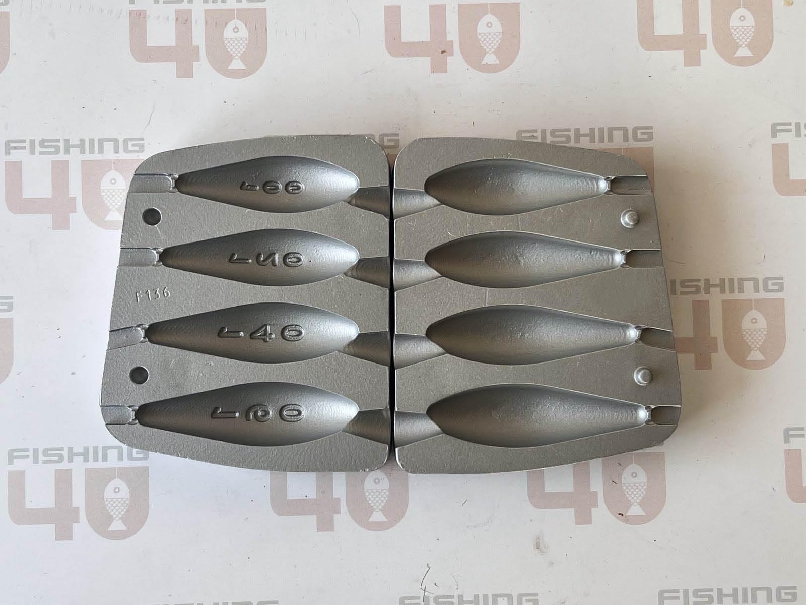 Molde de Torpedo 100-120-140-160 g, para Plomo de pesca/100 Piezas giratorias Incluidas