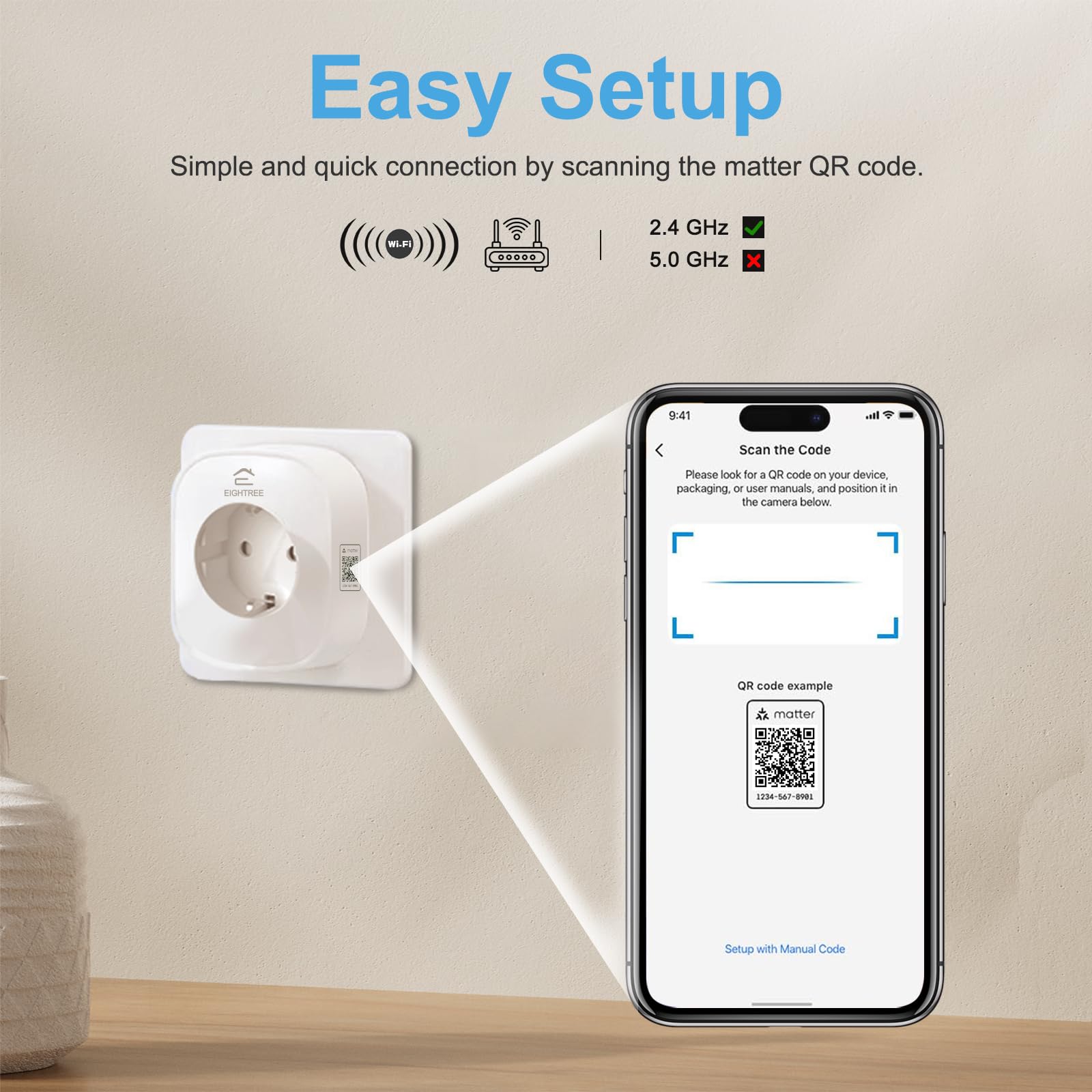 Prise Tasmota Refoss Smart WiFi Avec Compteur Électrique 16A - ESP8266 - Compatible Home Assistant, Alexa, Google
