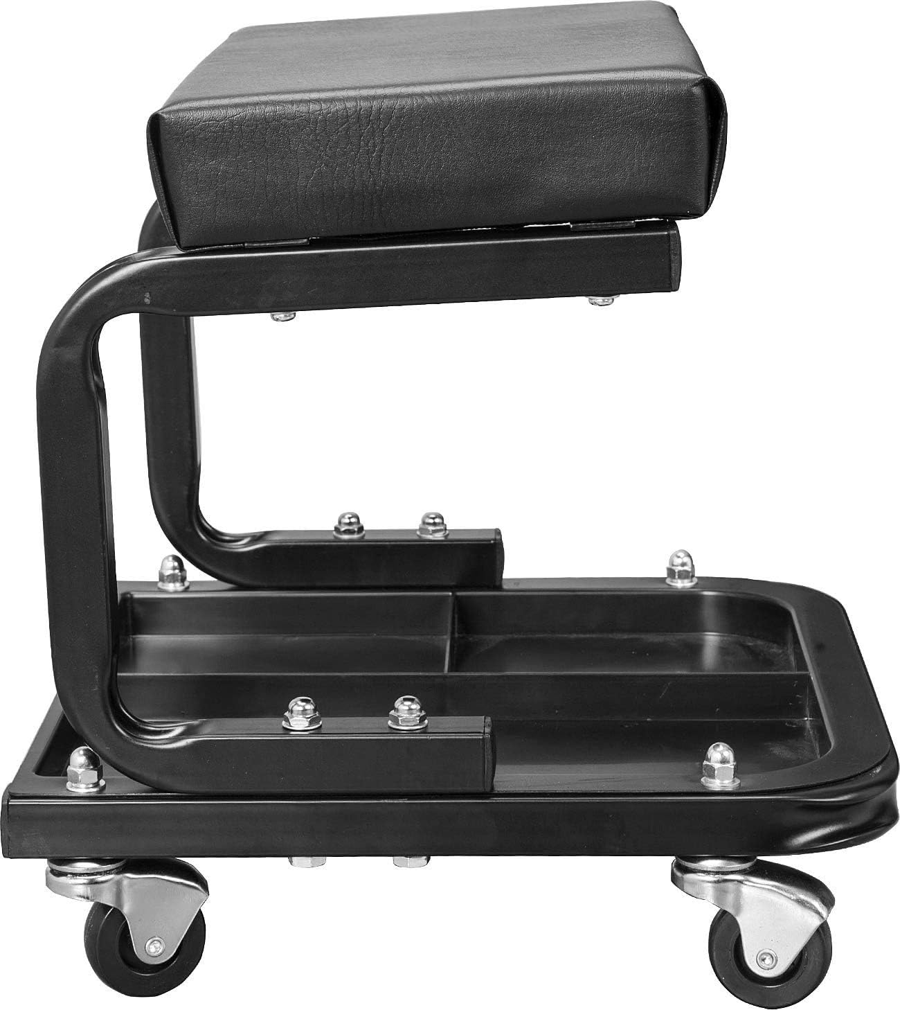 Torin ATR6300B Rolling Creeper Garage/Shop Seat: Padded Mechanic Stool with Tool Tray Storage, Black : Automotive