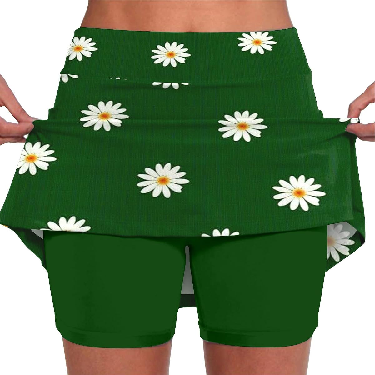 SHAOBGE Women Shorts Elastic Yoga Culottes Solid Color Athletic Pants Lightweight High Waist Skinny Floral Print Joggers 2025