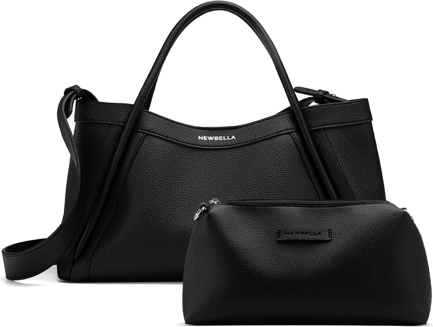 NEWBELLA Kelly Vegan Leather Tote Bag for Women, Hobo Shoulder Bag, Crossbody Handbag with Matching Purse, Stylish Versatile NEWBELLA Kelly Vegan Leather Tote Bag for Women, Hobo Shoulder Bag, Crossbody Handbag with Matching Purse, Stylish Versatile