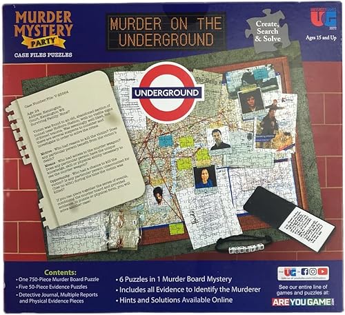 Miniatura 2 de Murder Mystery Party  Rompecabezas de archivo de caso Asesinato en el subterráneo, para mayores de 14 años