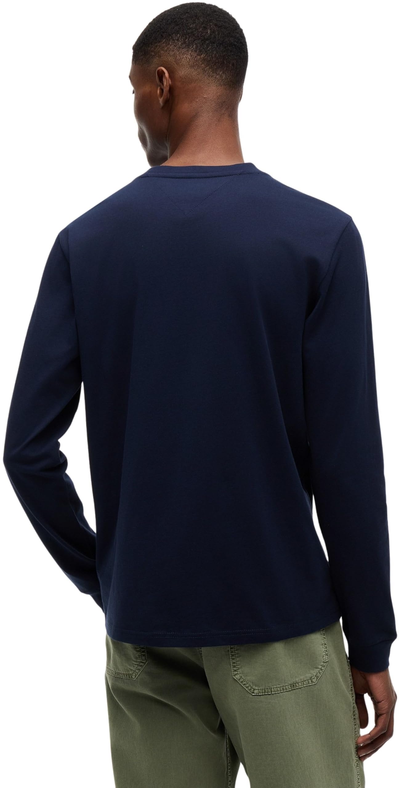 Tommy Camisetas de Manga Larga Pack de 2 Hombre Slim con Cuello Redondo