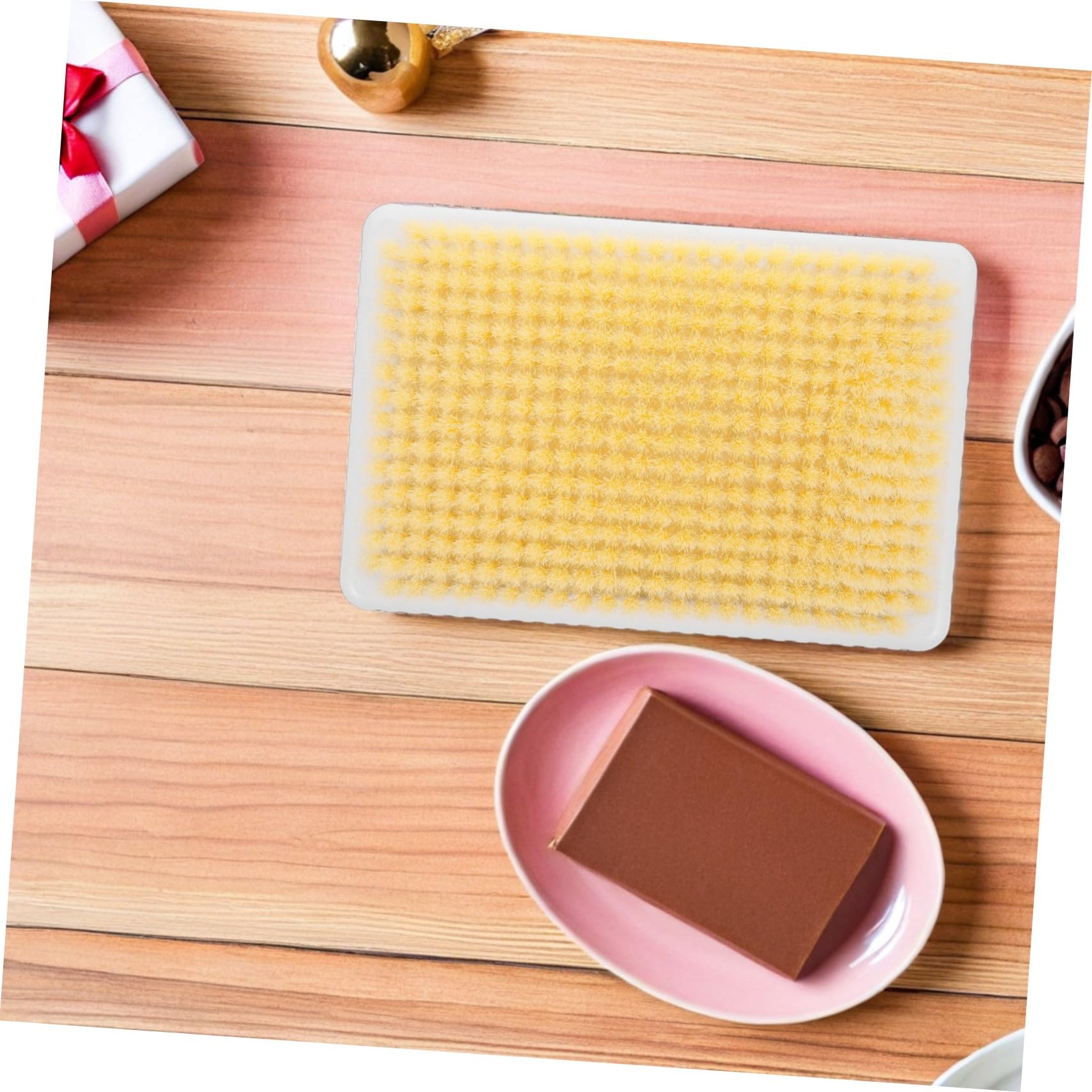 MAGICLULU 2 Stück Wandmontierter Rückenschrubber mit Massagefunktion Peelingbürste mit Weichen Borsten für Dusche und Spa Selbstreinigend Langlebig für Ganze Körperpflege
