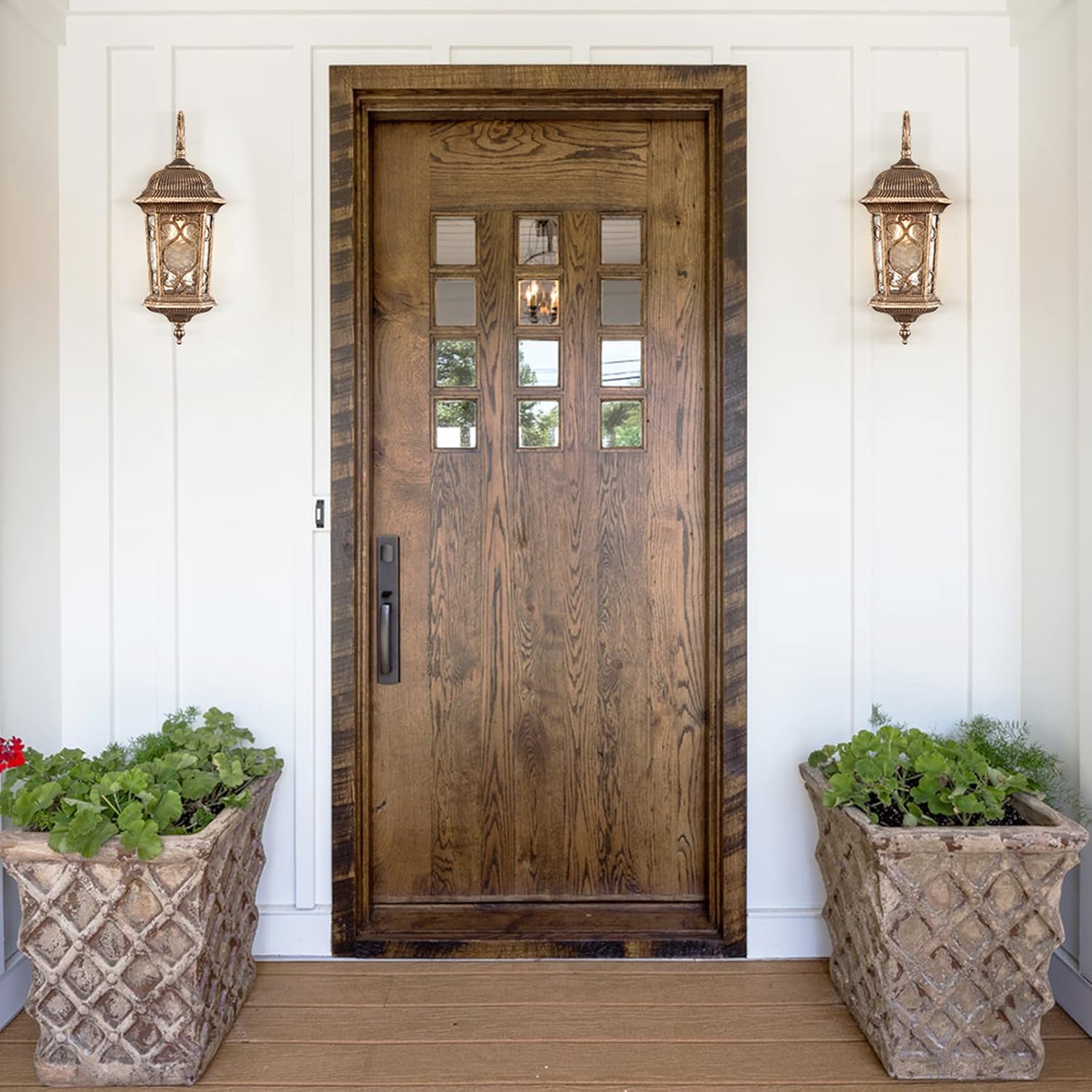Outdoor Wall Lights Waterproof Outside Porch Light Water Glass Exterior Wall Sconces for Garage Porch Doorway