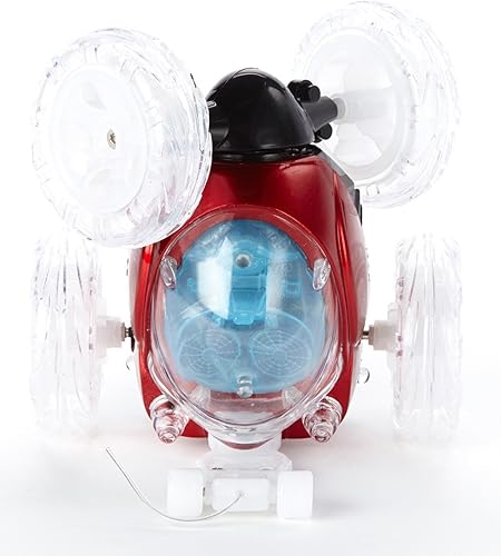 Miniatura 6 de Mindscope Turbo Twisters Rojo 27MHz brillante luz LED Up Stunt Rc control remoto Vehicle