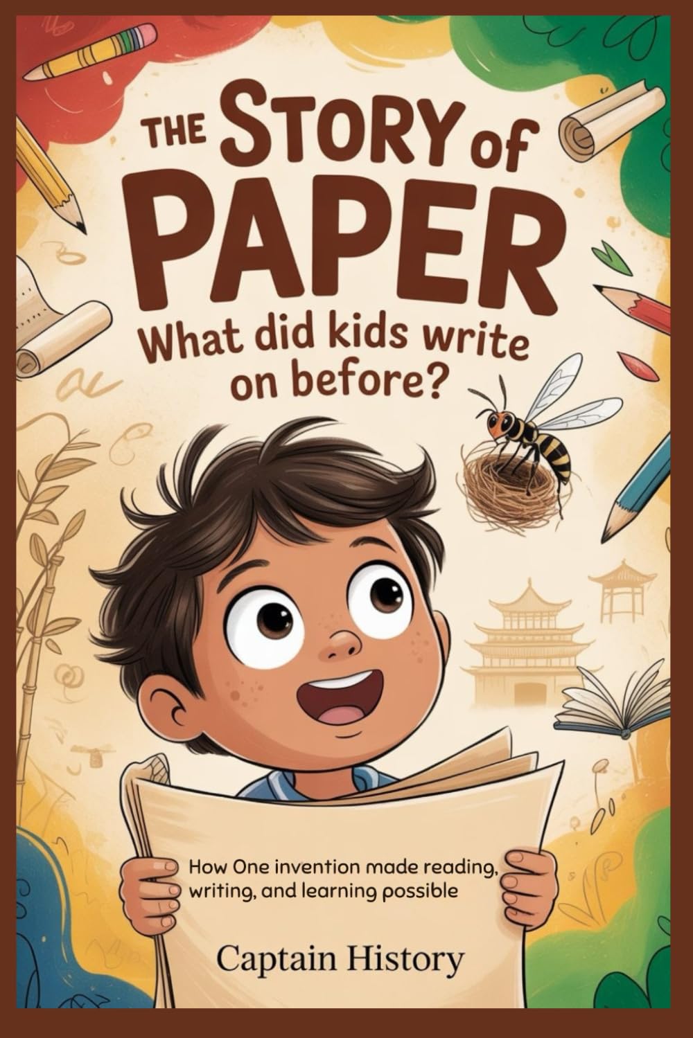 THE STORY OF PAPER : What Did Kids Write On Before?: One Invention Made Reading, Writing, and Learning Possible