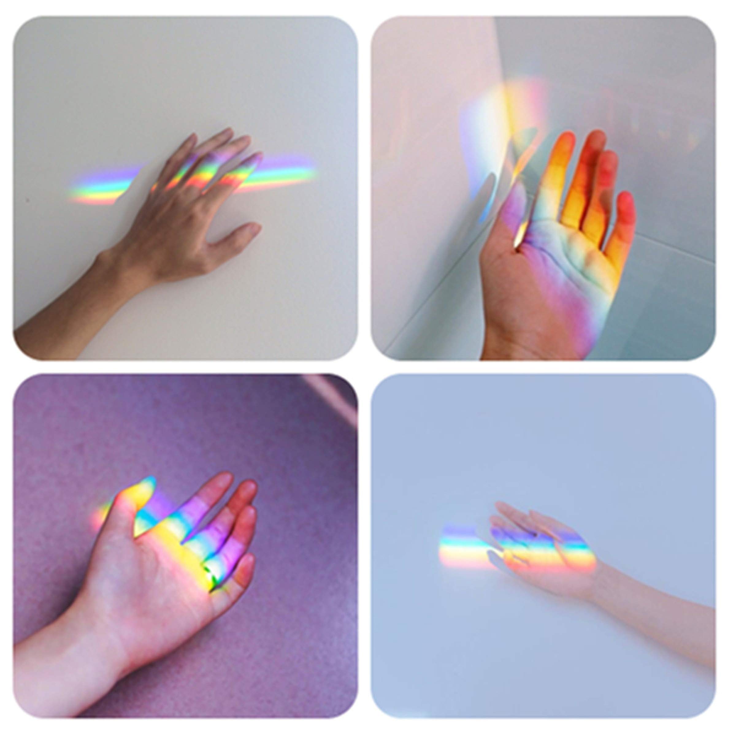 NEEWER 3 Prismes Triangulaires – 6, 10 Et 15 Cm – Verre Optique K9 – Effets Arc-en-Ciel – Photographie Et Physique