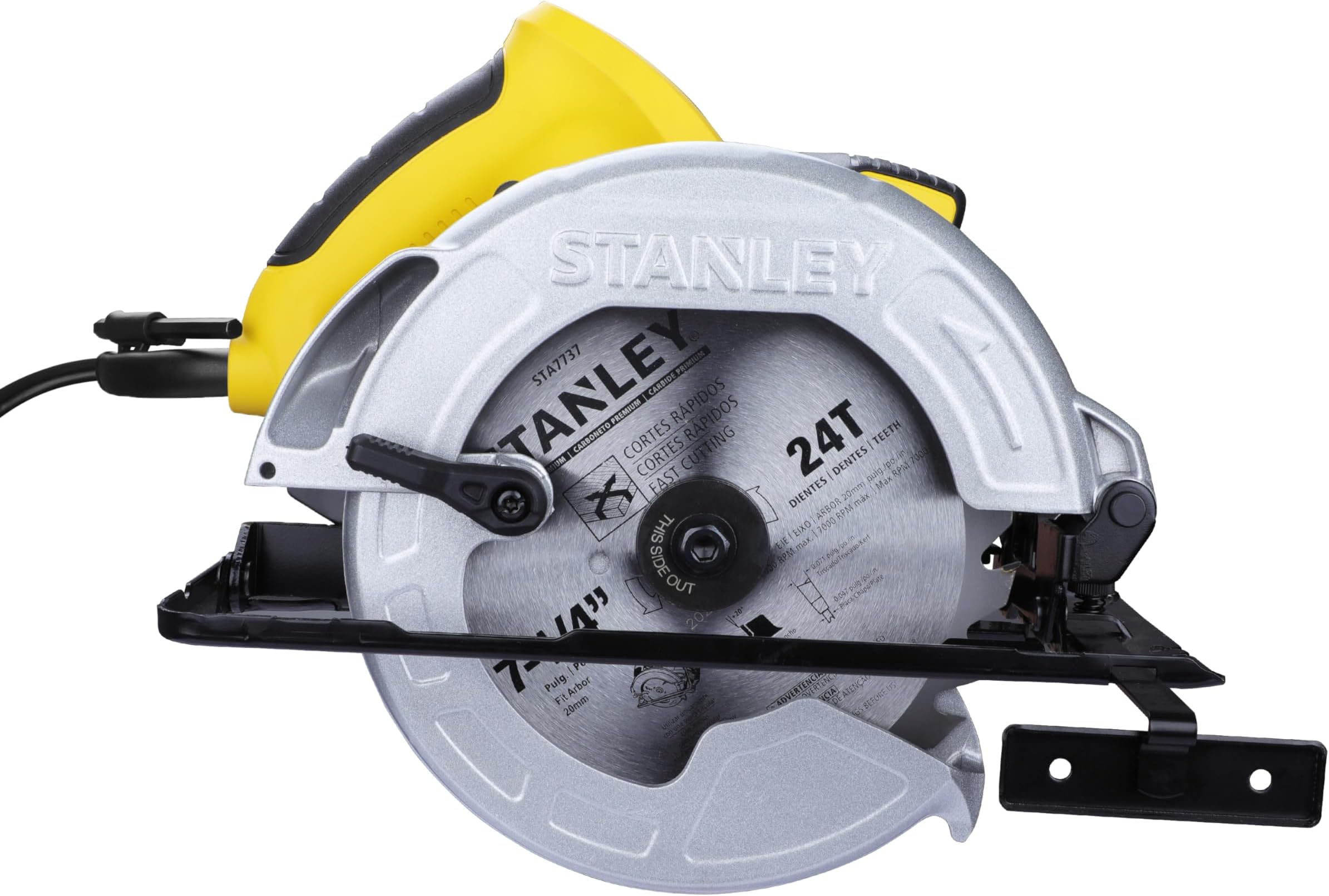 SC16-IN 7-1/4'' 1600W 5500 RPM Corded Electric Circular Saw with 24T Blade for Tradesmen & Professional Use, 1 Year Warranty, YELLOW & BLACK