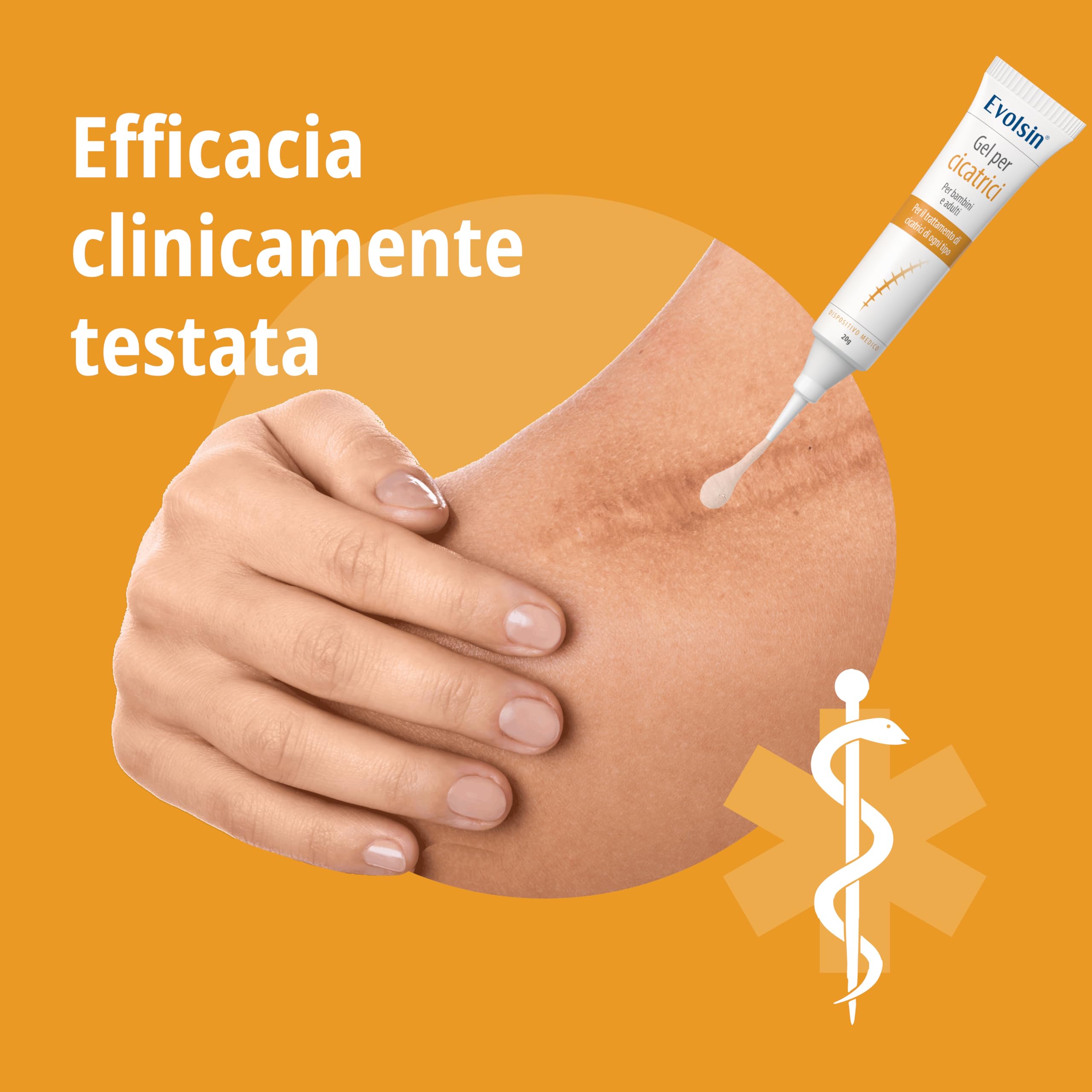 Evolsin Gel silicone per cicatrici 20 g riduce visibilità tensione prurito