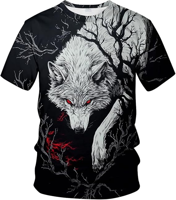Blissboy Funny Animal Graphic T-Shirt Novelty Short Sleeve Crewneck Shirt