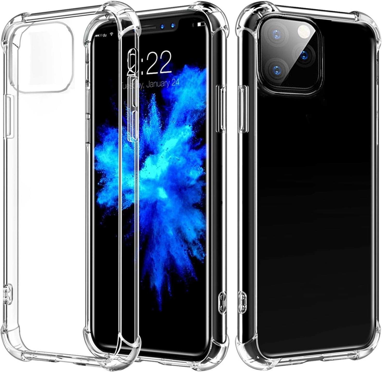 GuluGuru [2-Pack] for Nokia 6.3/G10/G20 Case Crystal Clear [Anti-Yellowing Technology] Transparent Soft TPU Defensive Bumper Cover Light Slim Anti-Scratch Shockproof Armor Protective Phone Case