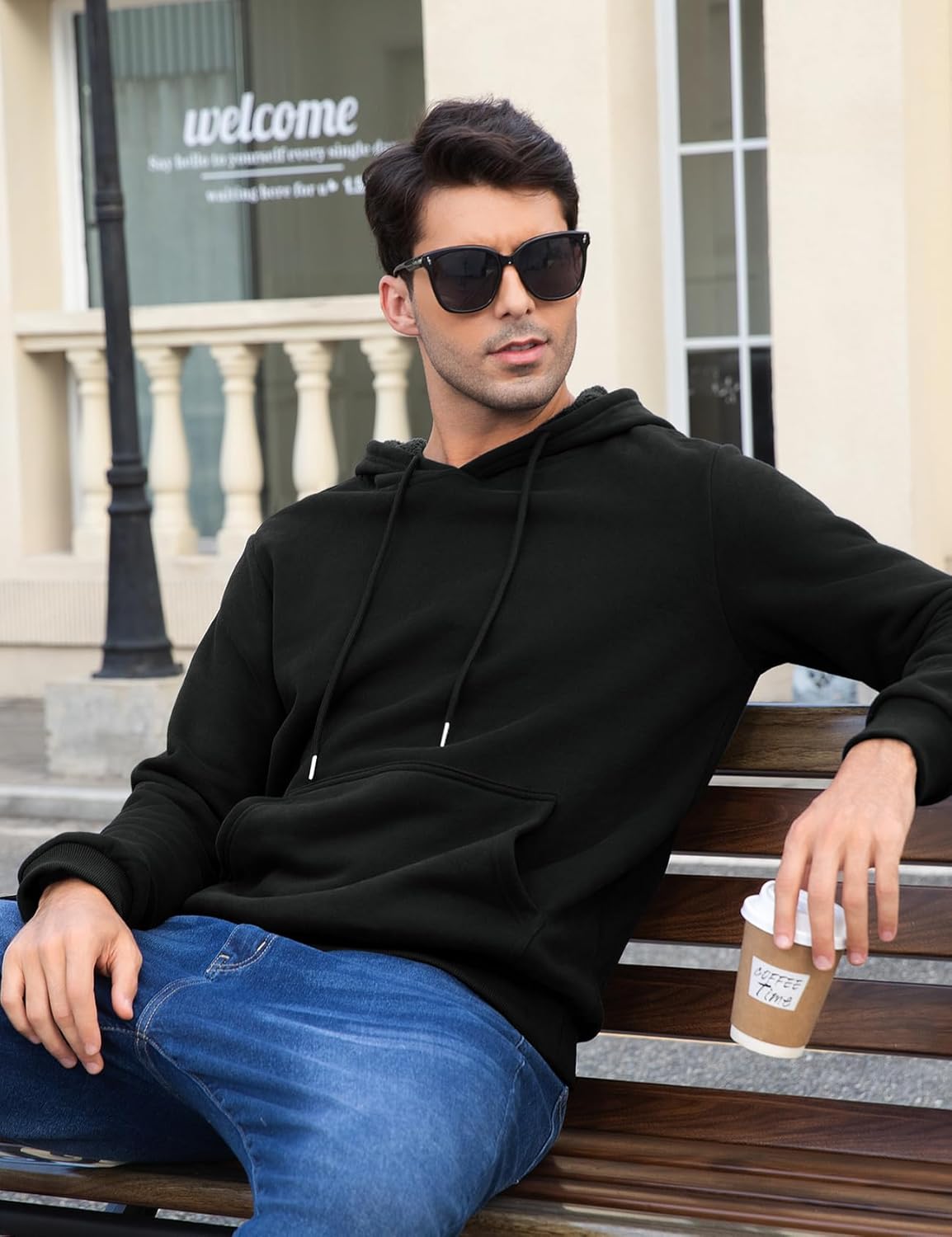 Flygo Mens Active Hoodies Fleece Lined Hoodie Lightweight Casual Athletic Workout Long Sleeve Hooded Sweatshirt - Image 6