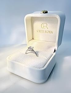 CRITI RORA 0.5 Carat Lab Grown Diamond Engagement Ring 14K White