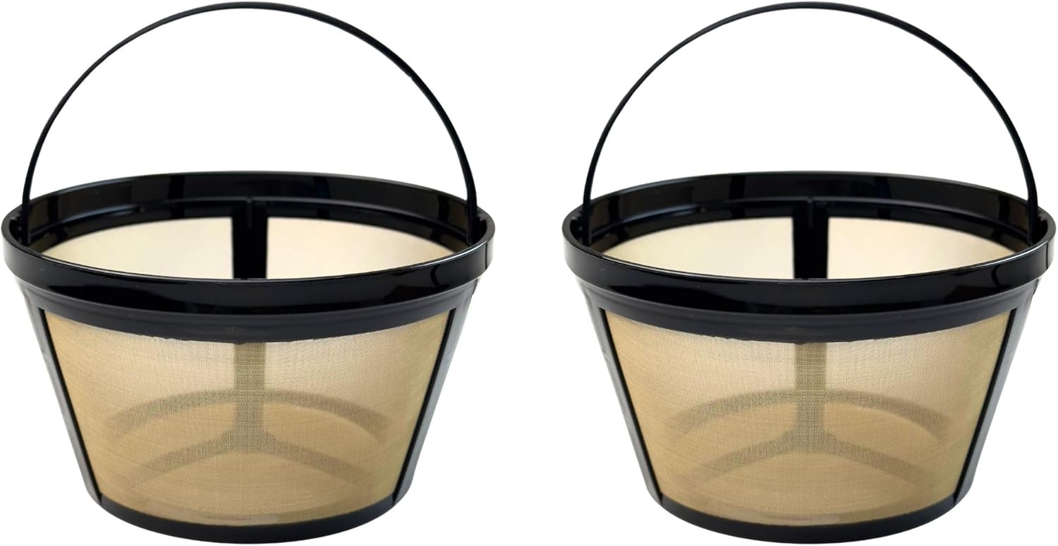 Reusable Coffee Filter Compatible with Mr. Coffee, Black+Decker, and other standard 8-12 cup drip coffee makers, Eco-Friendly BPA Free Replacement for Paper Filters (1 Pack)