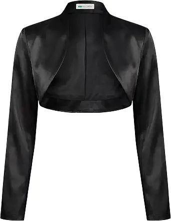 Bolerose Formal Long Sleeve Satin Bolero Jacket