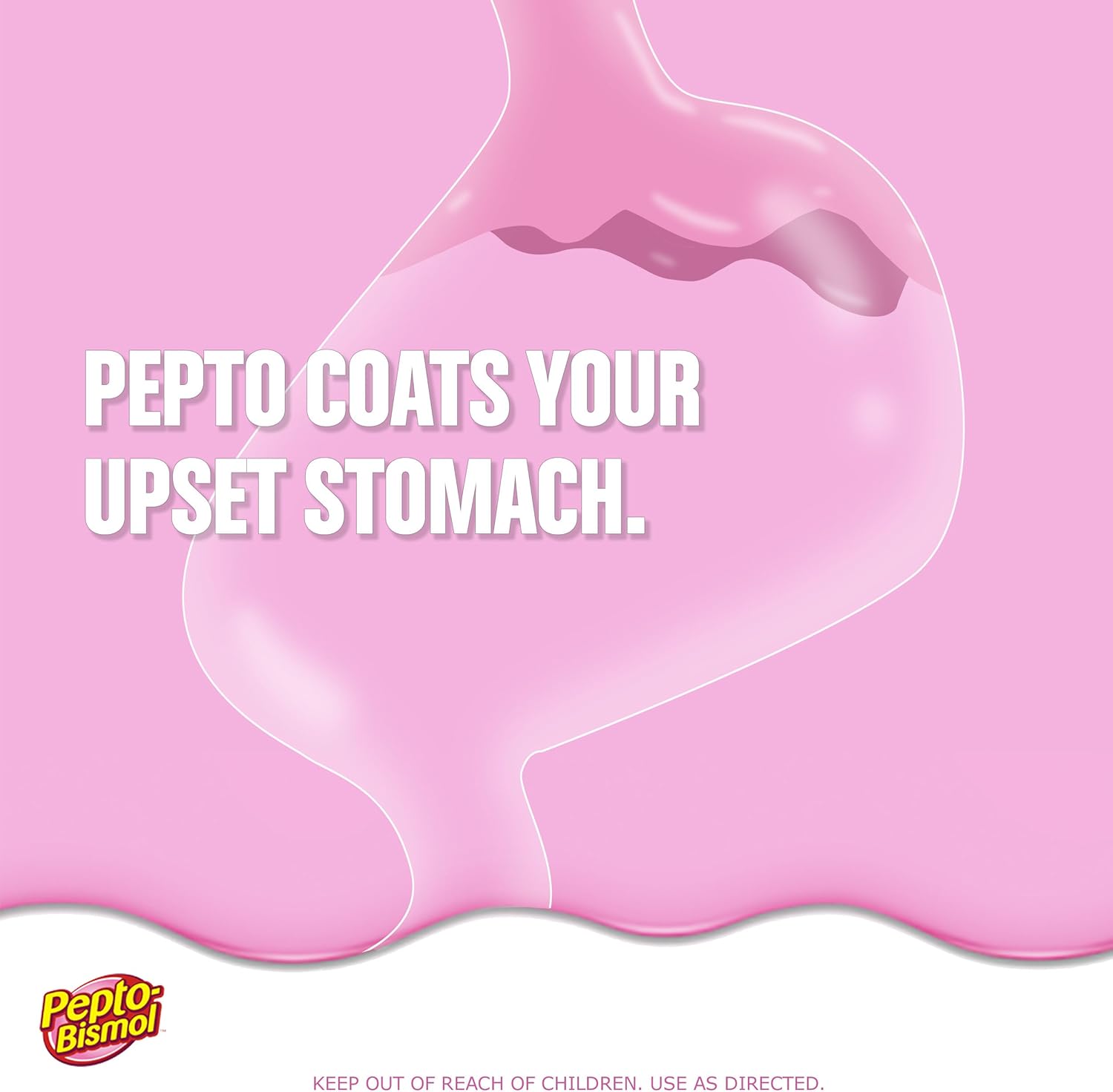 Pepto-Bismol Cherry Liquid 5 Symptom Medicine - Including Upset Stomach & Diarrhea Relief, 8-Fluid Ounce Bottles (Pack of 6)