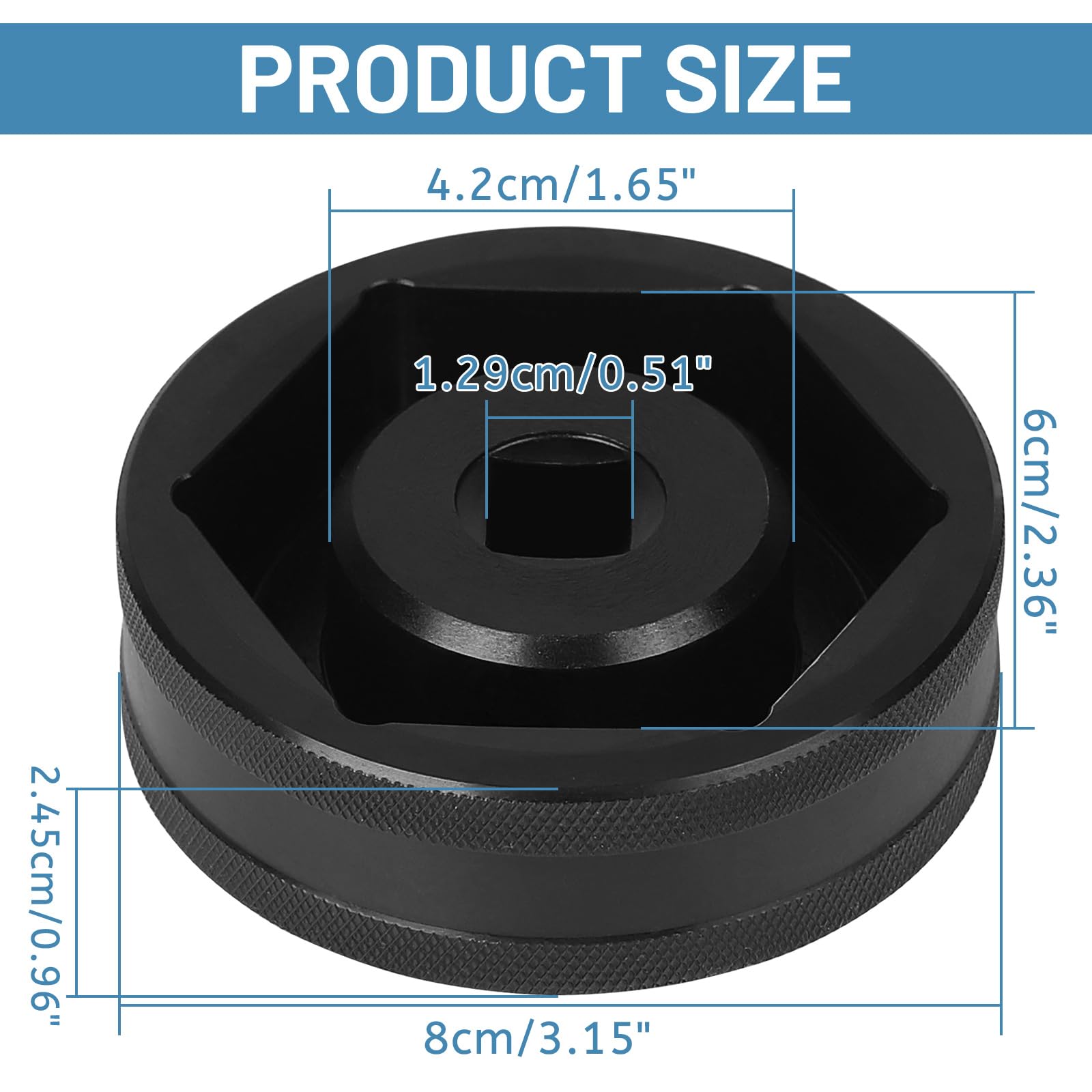 Douille 60 Mm 1/2" Pour Écrou Essieu Arrière KTM 1290 Super Duke – Outil Robuste En Acier 4140, Couple Max 700 Nm