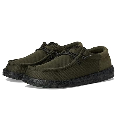 Hey Dude Kids Wally Funk Nu Splatter (Little Kid/Big Kid) Boys Shoes Olive