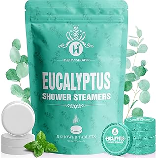 Shower Steamers Aromatherapy Easter Basket Stuffers for Teens, Organic Eucalyptus & Mint Essential Oil,