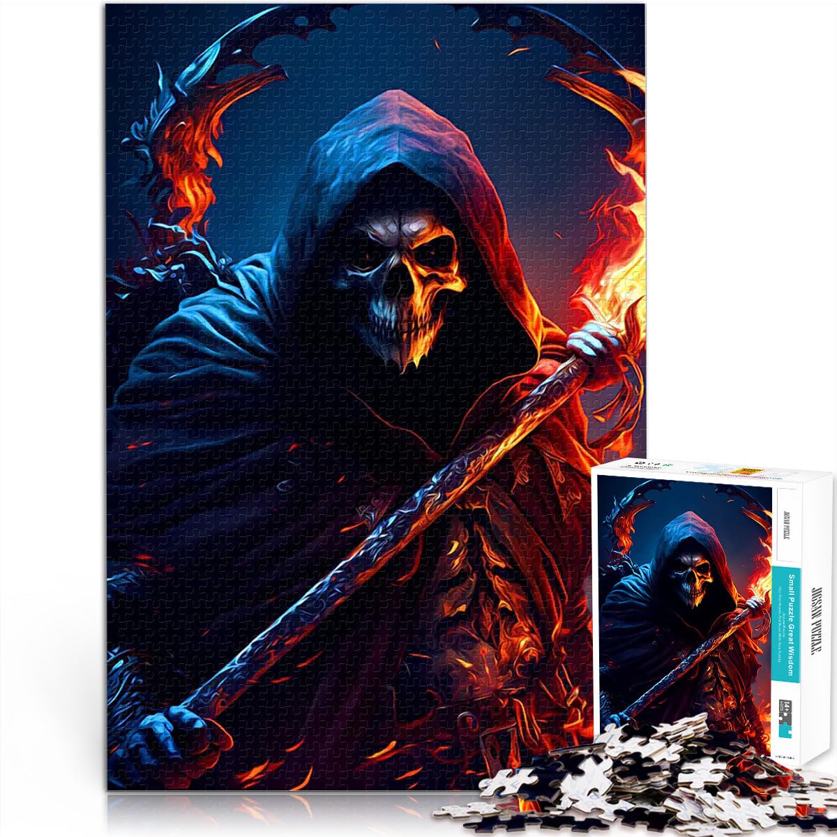 Jigsaw Puzzles 1000 Piece for Adults Demon Warrior Pädagogisches Spielzeug zum Stressabbau Eltern-Kind-Interaktion38x26cm — image 1