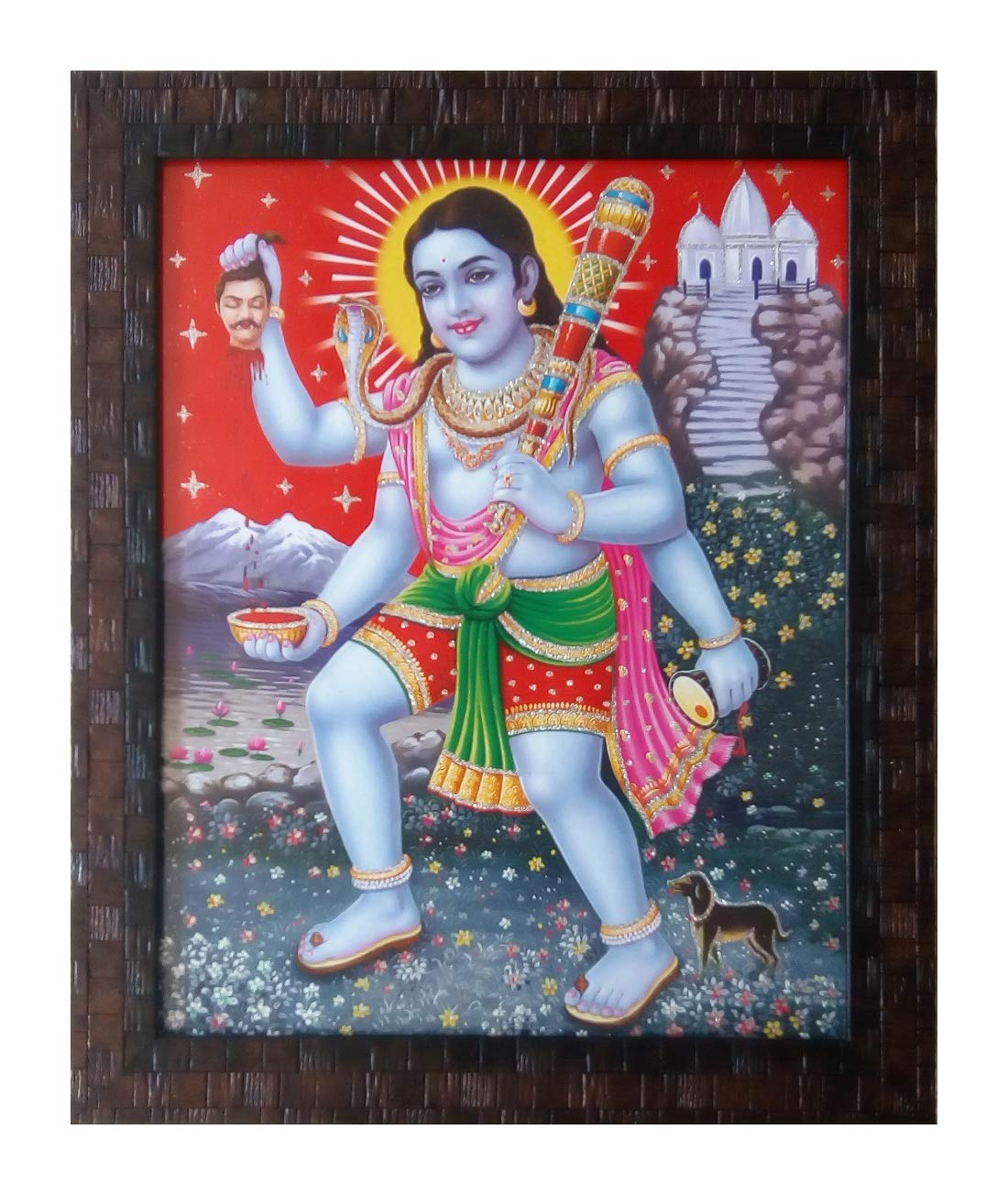 Shree Handicraft Lord Bhairava Brown Photo Frame (Acrylic Sheet, 27 x