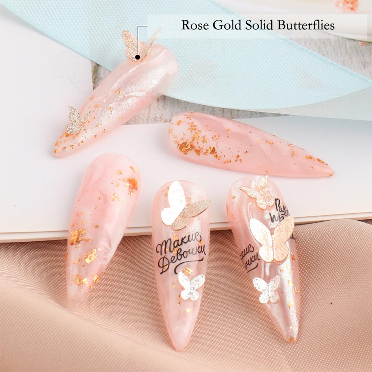 Amazon | Unikato ネイルパーツ 蝶 立体 金属パーツ ネイル  