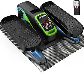 018 Mini exercitador motorizado de perna elíptico sob a mesa, 12 velocidades, 5 modos, enquanto está sentado para idosos, como visto na TV, com tapete antiderrapante, silencioso e portátil