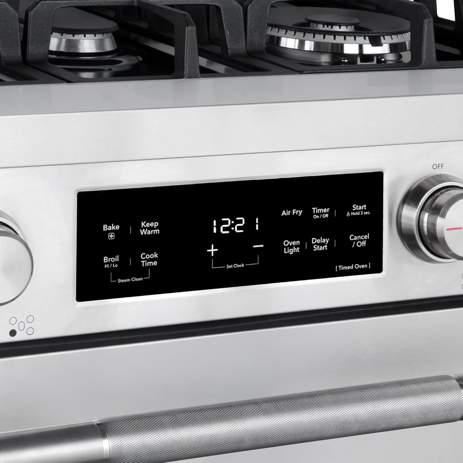 COSMO COS-RGS305SS 30 in. Stellar Collection 4.8 cu. ft. Gas Range, 5 Burners, Convection Oven, Cast Iron Grates, Stainless Steel