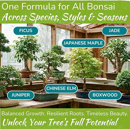 Miniatura 5 de Bonsai Tree Food | Premium, Gentle Liquid Fertilizer for Healthy Growth, Strong Stems and Beautiful Blooms | 3-3-3 Balanced NPK Concentrate | Made